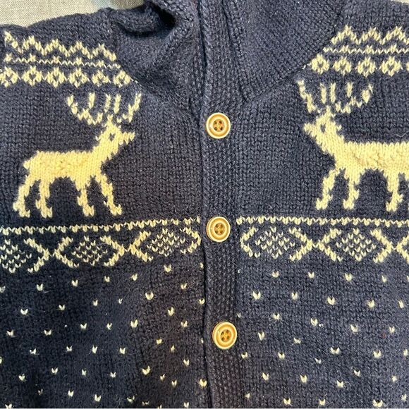 Ralph Lauren Navy and Cream Kids Sweater - Picture 5 of 7